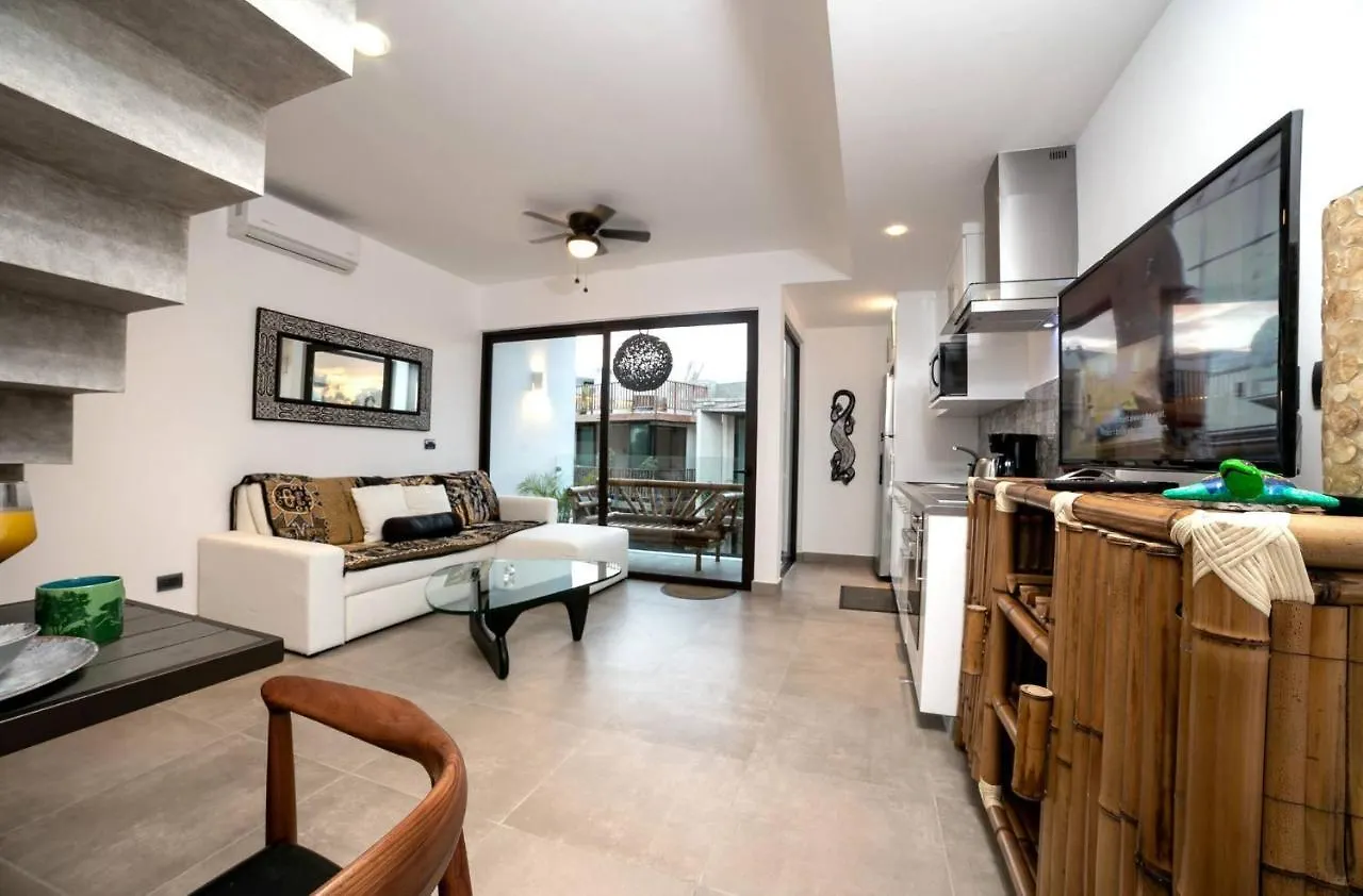 Beautiful Penthouse For 2 With Private Patio, 2 Bikes Included And Pool! Villa Tulum 0*,  Mexico